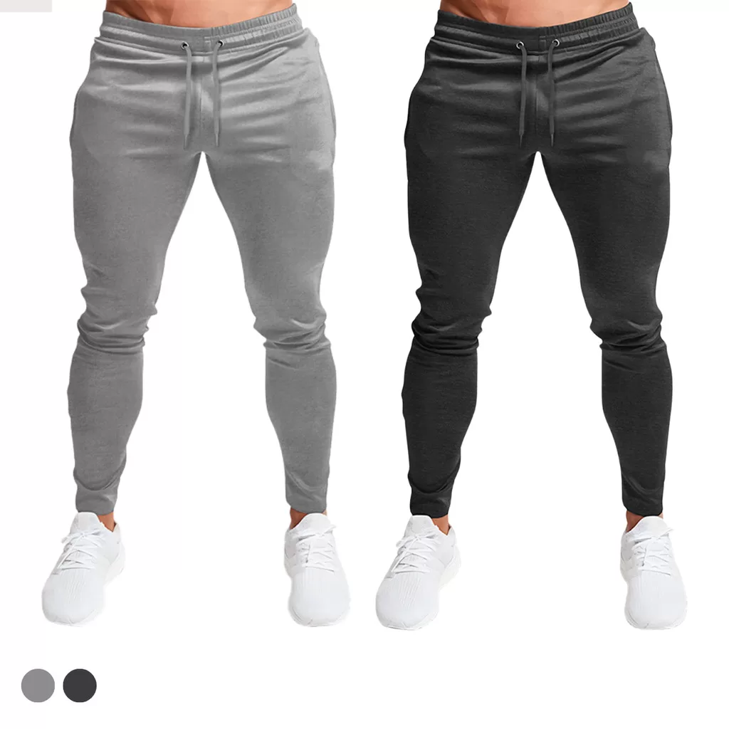 KIT 2 CALÇA DE MOLETOM MASCULINA ESPORTIVA