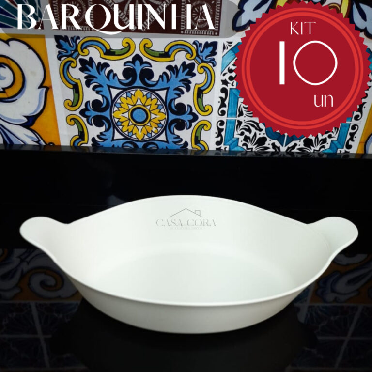 Kit 12 petisqueira barquinha canoa petiscos churra