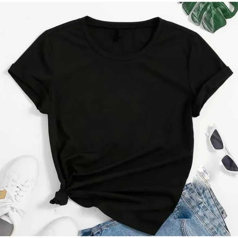 Blusa Feminina T-shirt Gola O 100% Algodão