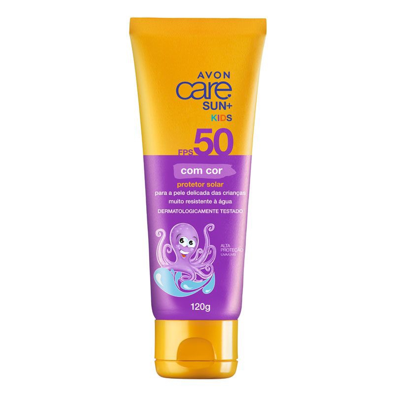 Avon Care Sun+ Kids Protetor Solar Com Cor FPS 50 – 120g