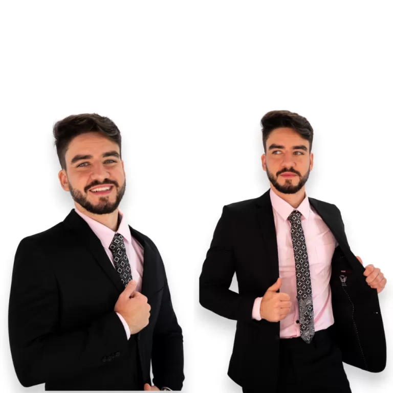 Terno Masculino Preto Slim Oxford Promoção Diret