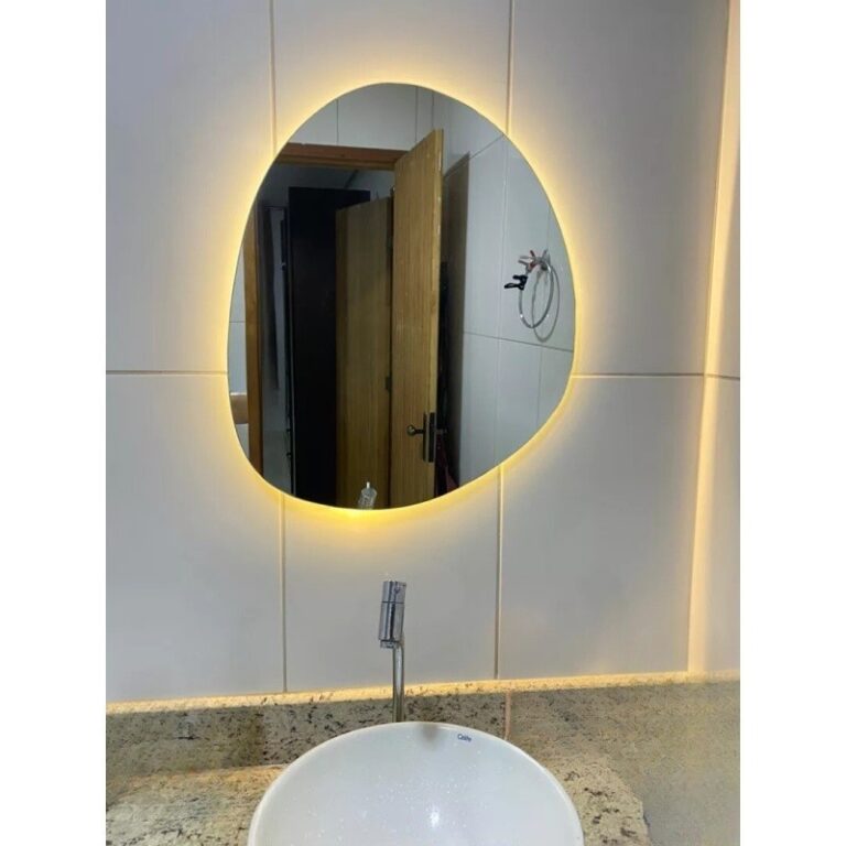 Espelho Com Luz para Maquiagem Orgânico 30*40 Luz