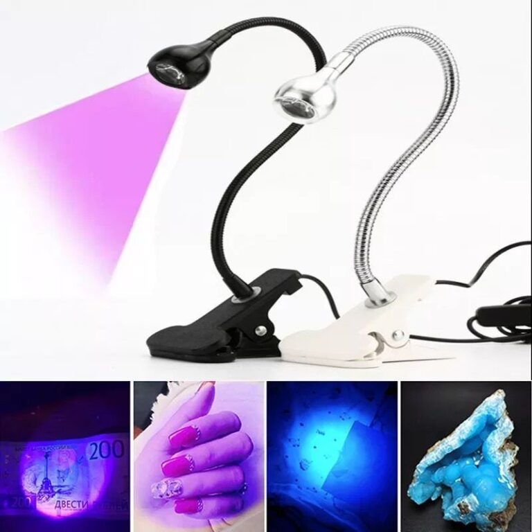 Mini Lâmpada Led USB De Mesa Com Clipe Flexível 