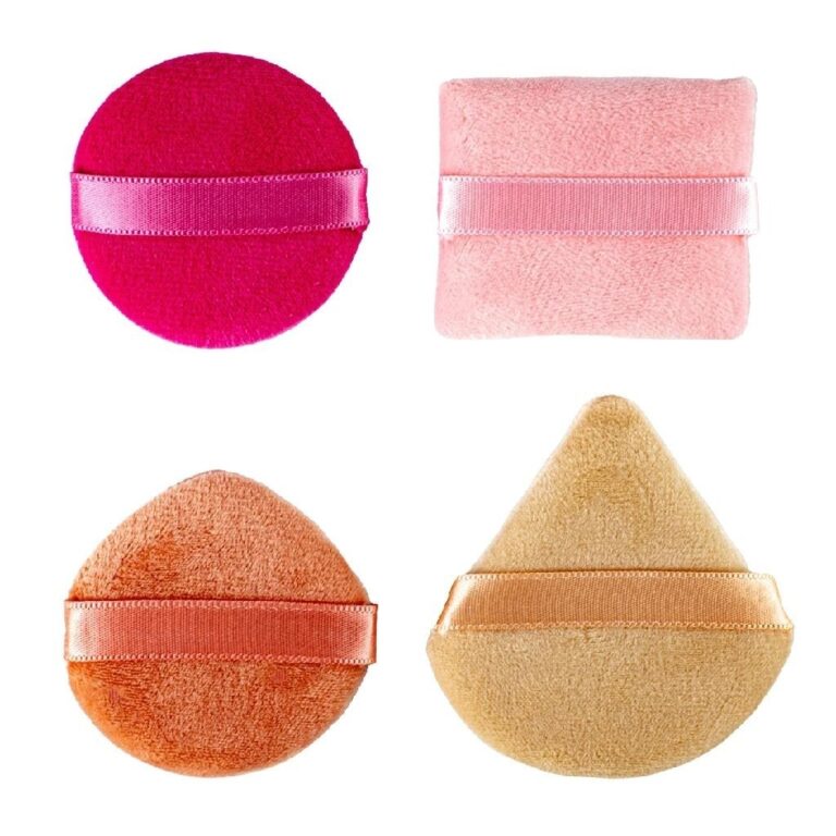Kit Esponja Aveludada Makeup Quadrada Redonda Gota