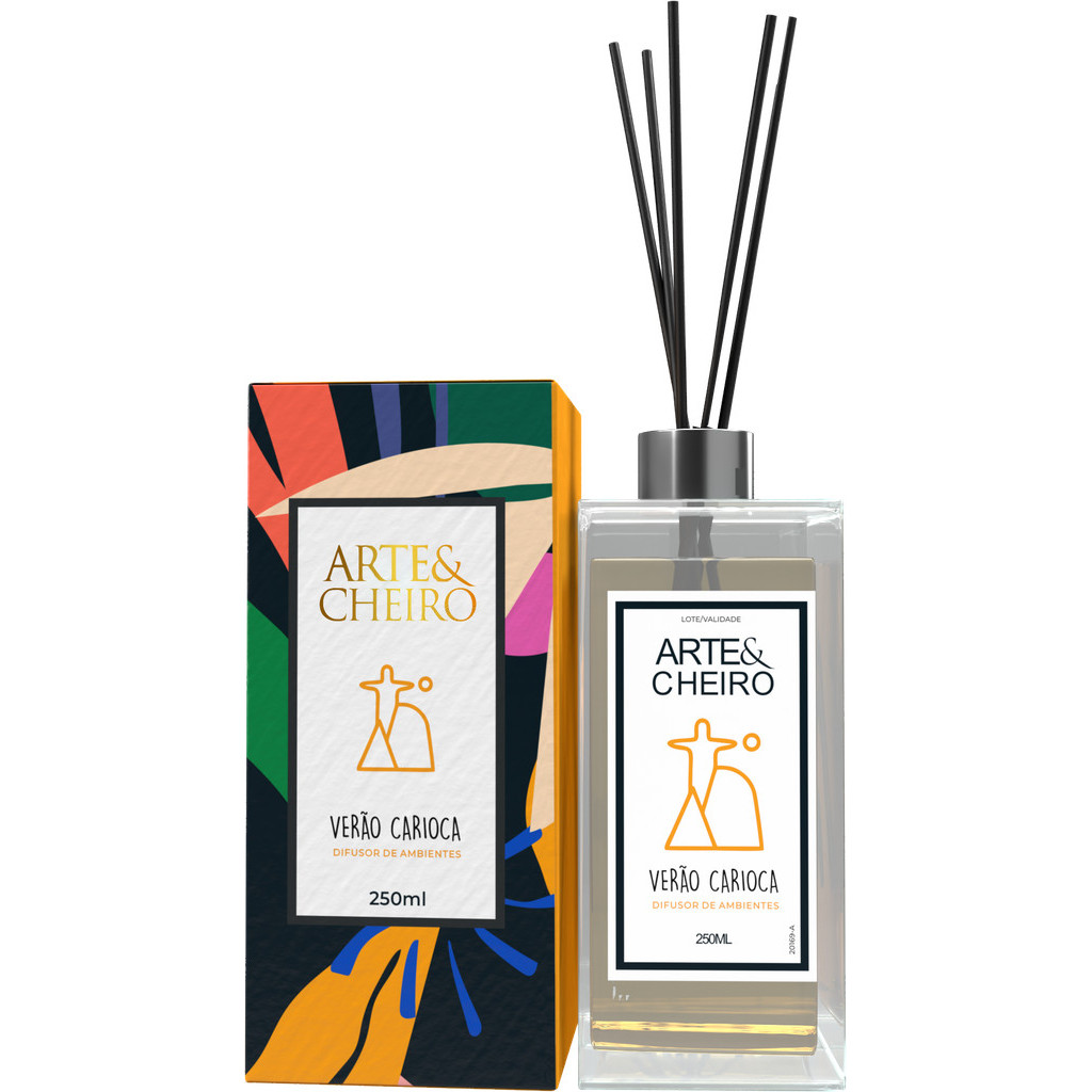[EXCLUSIVO] Difusor Aromatizador de Ambientes Arte E Cheiro Verão Carioca 250ml | Aromaterapia