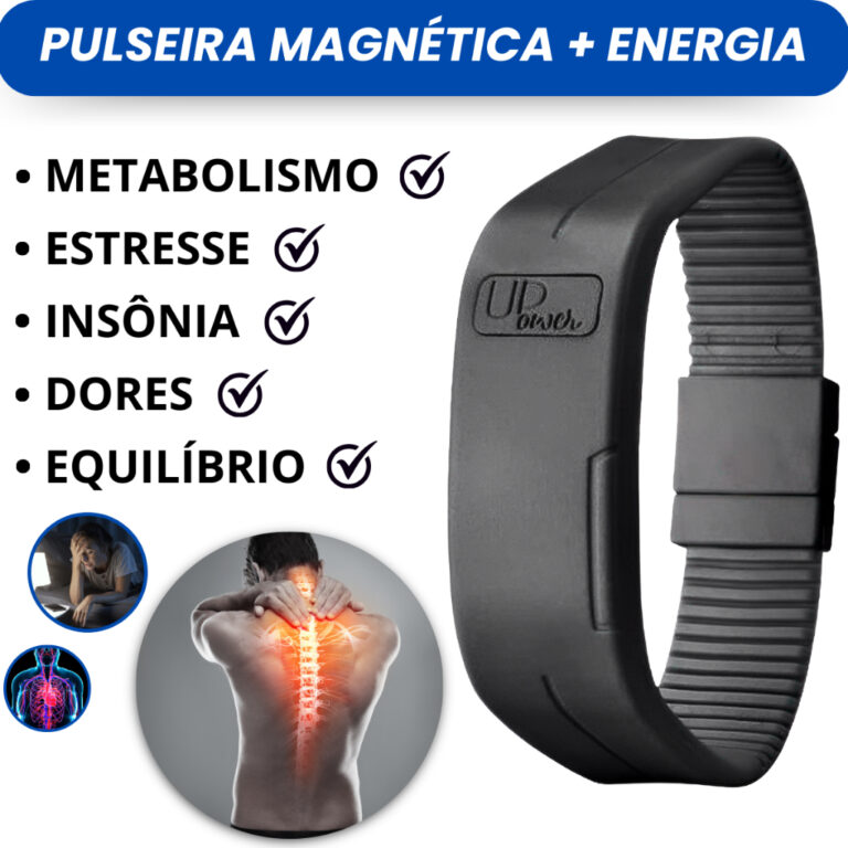 Pulseira Magnética Up Power Original C/imãs De N