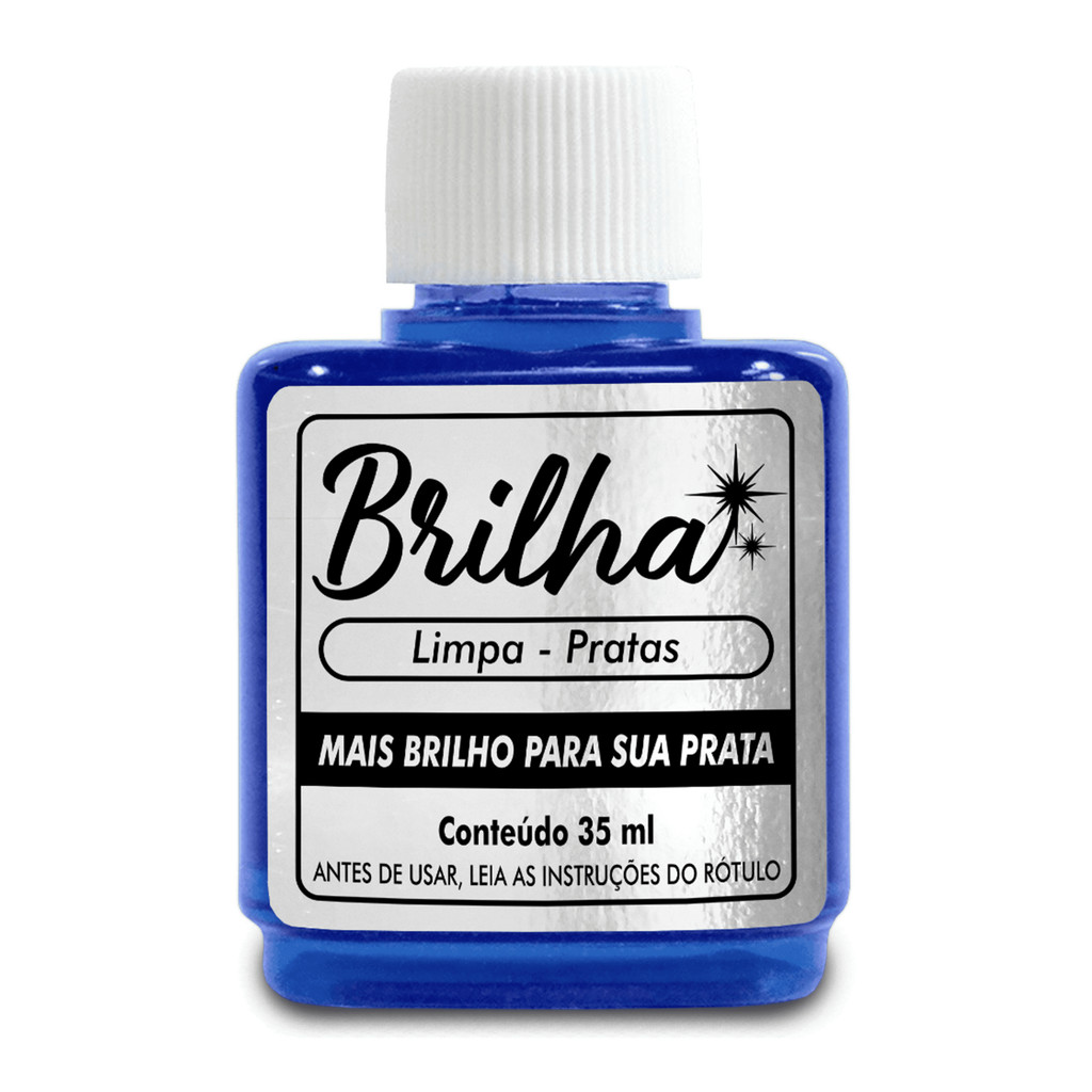 Limpa Pratas Brilha 35ml – Liquido para Limpar Prata