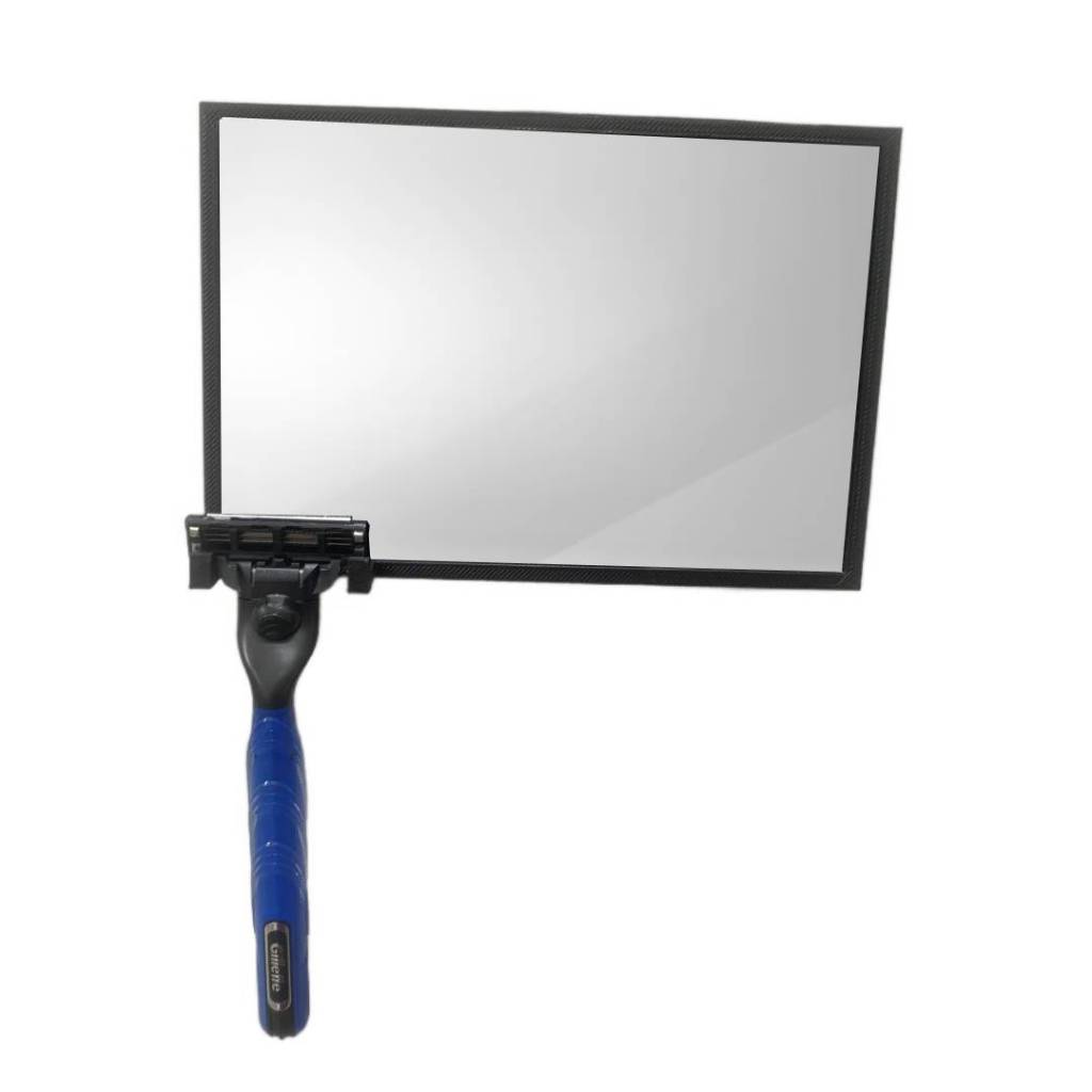 Espelho Antiembaçante para se Barbear no Banho / Box com Suporte Para Barbeador com Dupla Face