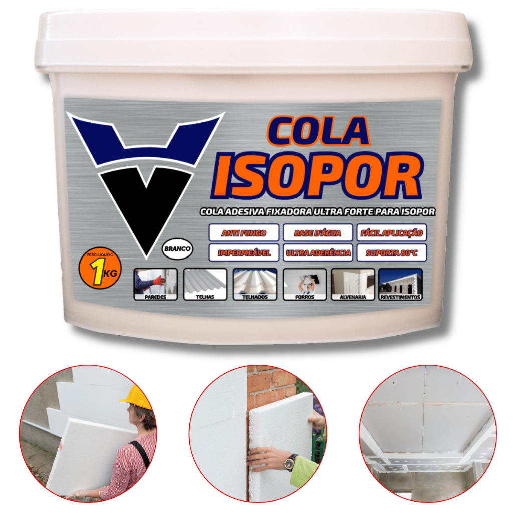 Cola extra forte de ISOPOR p/ artesanato, reparos, colagens VTEX COLA ISOPOR 1KG envio imediato