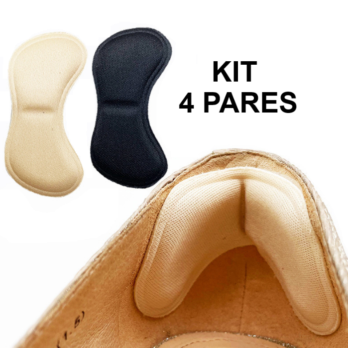 Kit 4 Par Protetor Calcanhar Adesivo Palmilha Calc