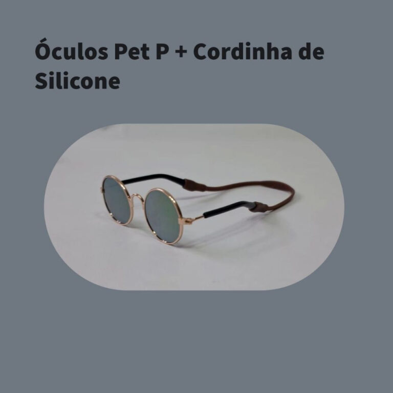 Óculos Luxo Pet  + Cordinha de Silicone