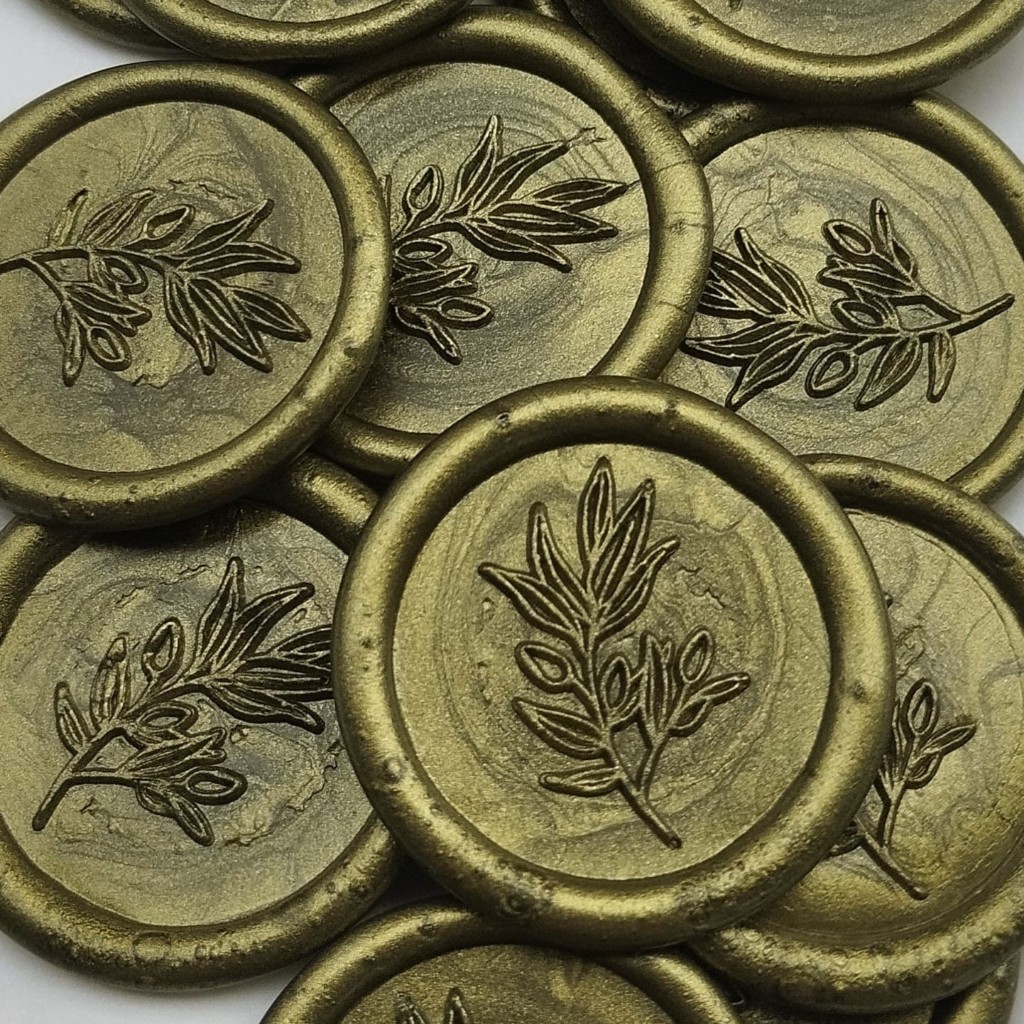 Lacre de Cera Convite de Casamento – Modelo Alecrim