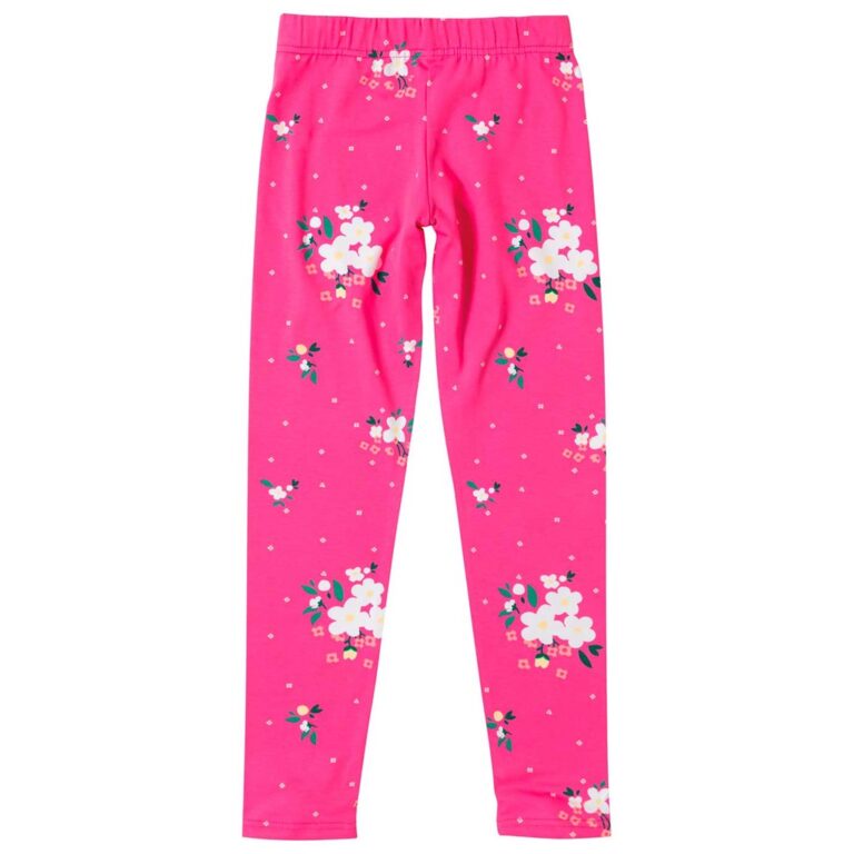 Calça Legging Infantil Menina Verão Rosa Estampa