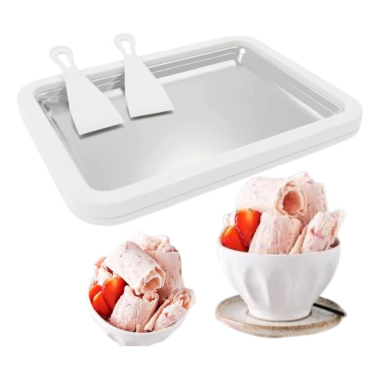 Bandeja Fazer Sorvete De Iogurte Em Rolo Aço Inox