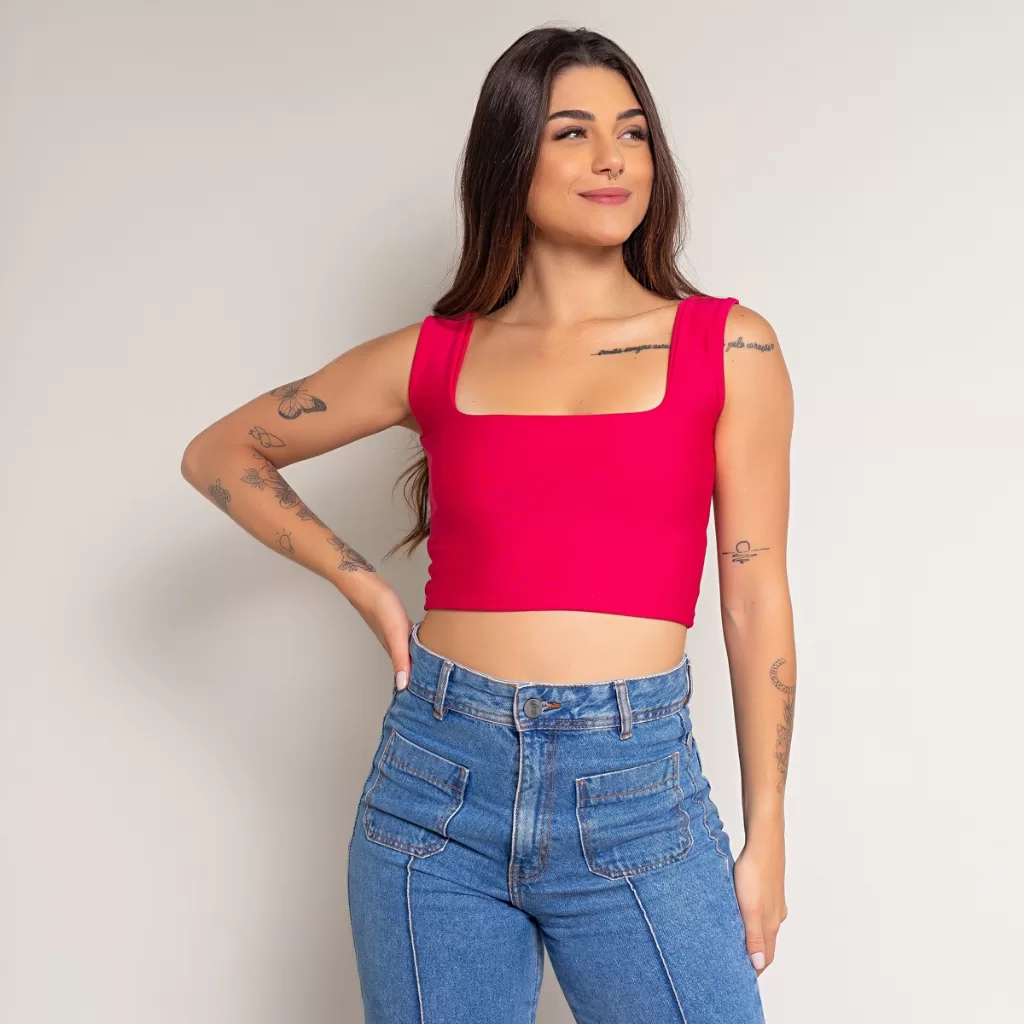 CROPPED PINK VARIOS MODELOS TENDENCIA 2025/2026