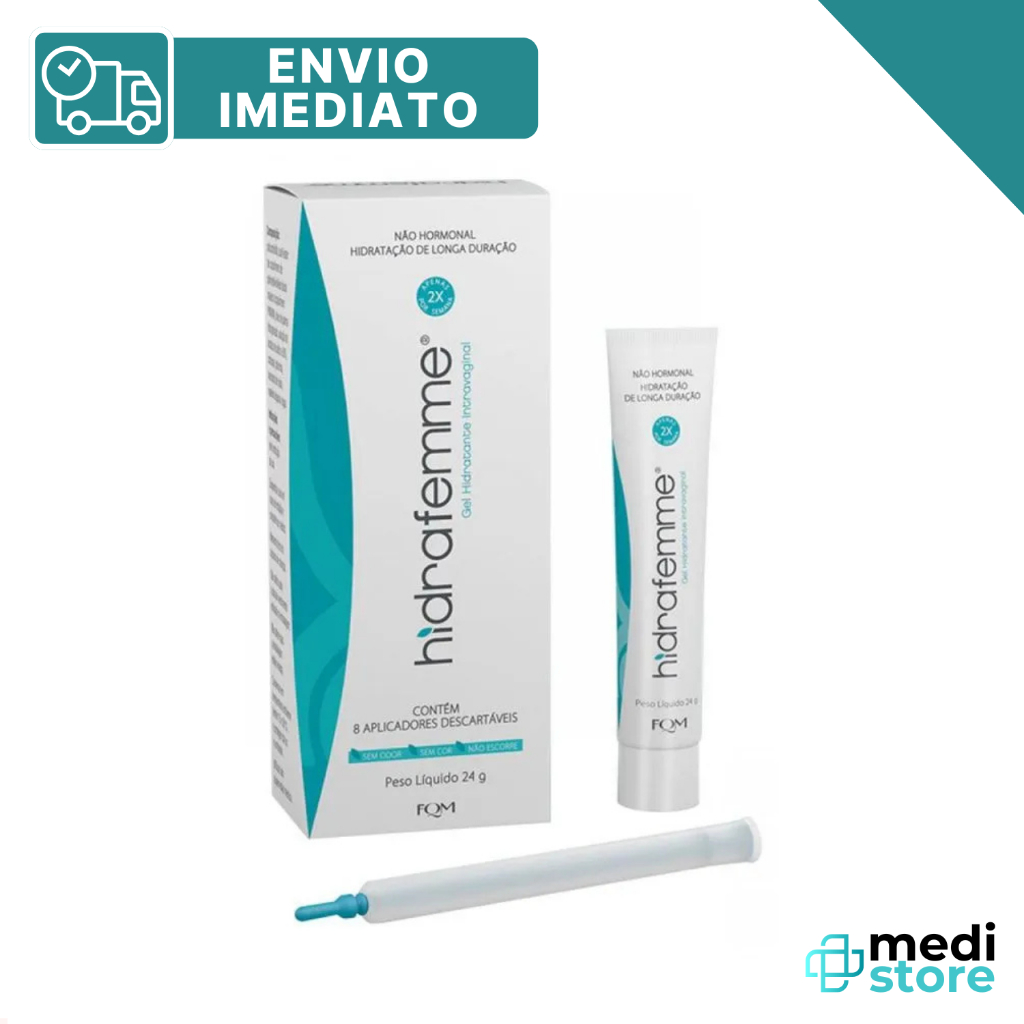 Gel Hidratante Intravaginal Hidrafemme com 24g 8 aplicadores – Envio Imediato