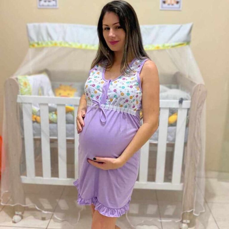 Camisola de amamentação pós parto gestantes ves