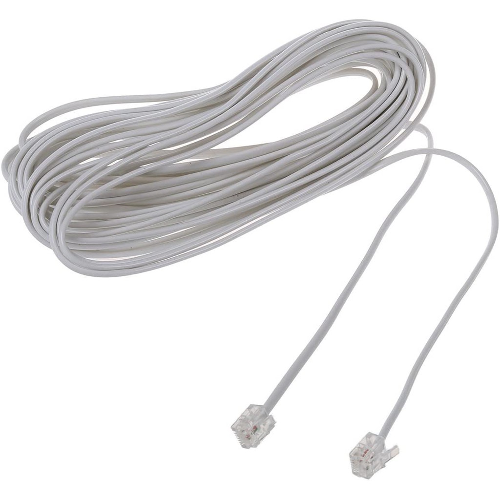 Fio Para Telefone 10 Metros Cabo Telefônico Rj11