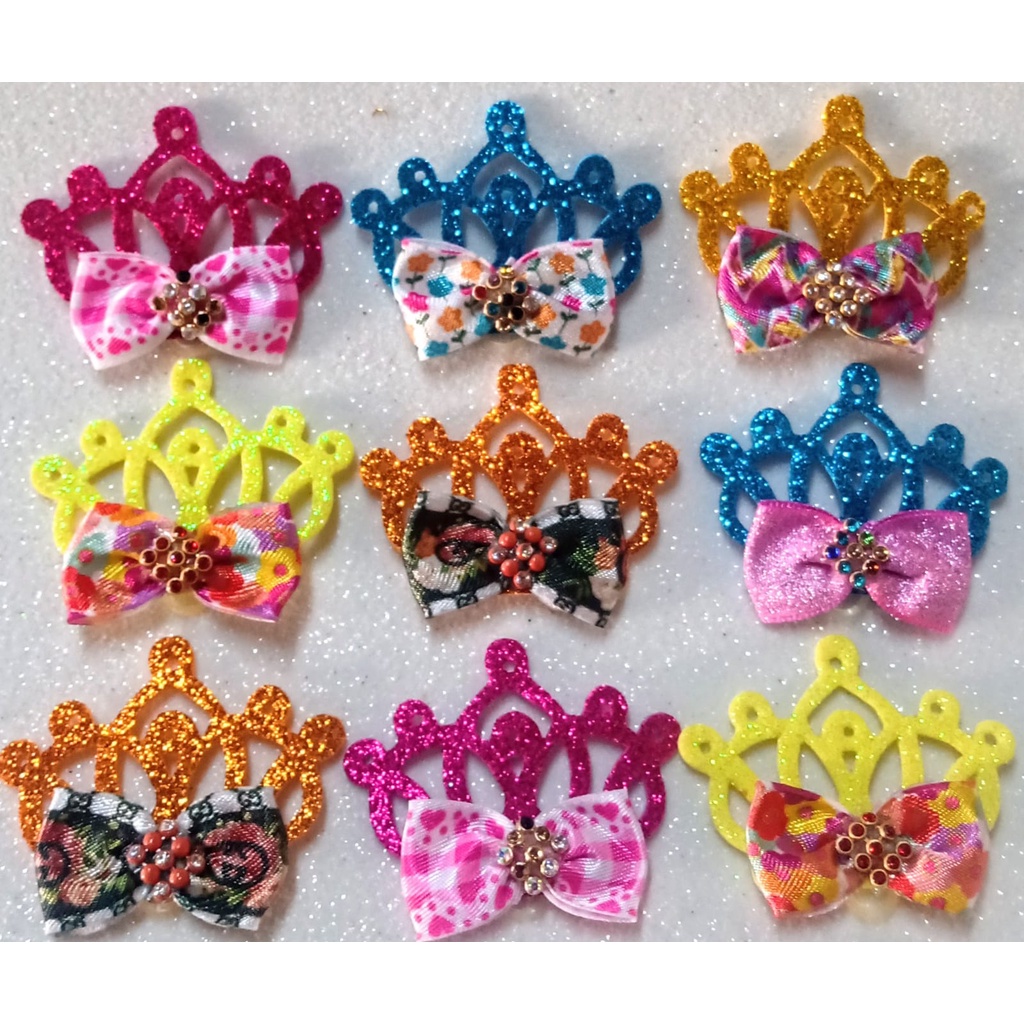 Laços Pet Coroa de Princesa