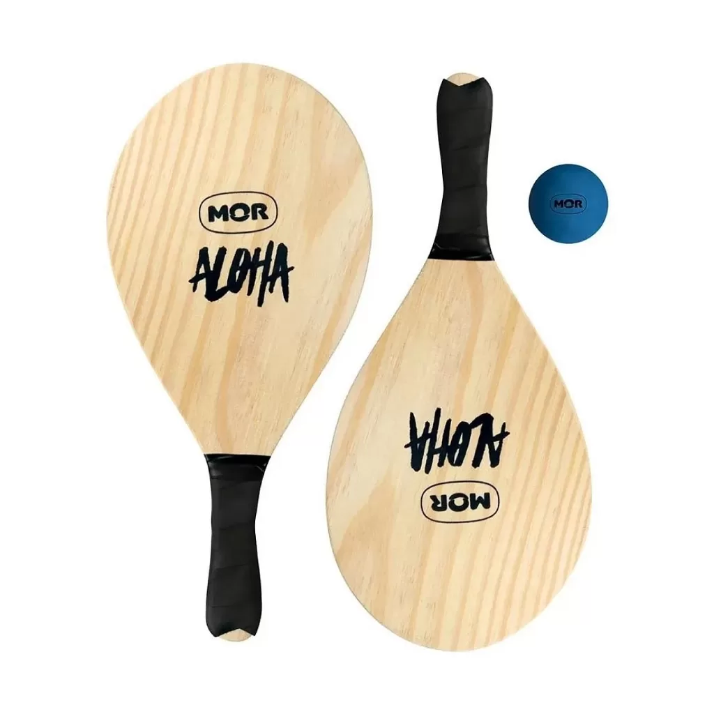 Frescobol De Madeira Aloha 3699 – Mor