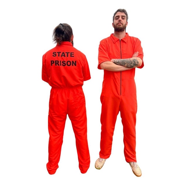Fantasia Presidiario Preso Adulto Laranja State Pr