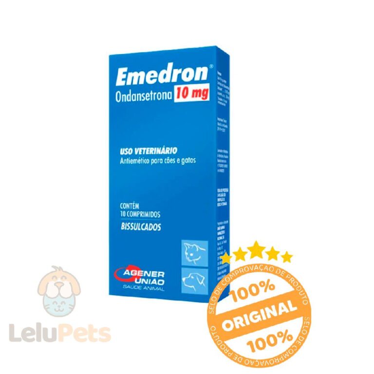 Emedron Antiemético 10mg P/ Cães E Gatos 10 Comp