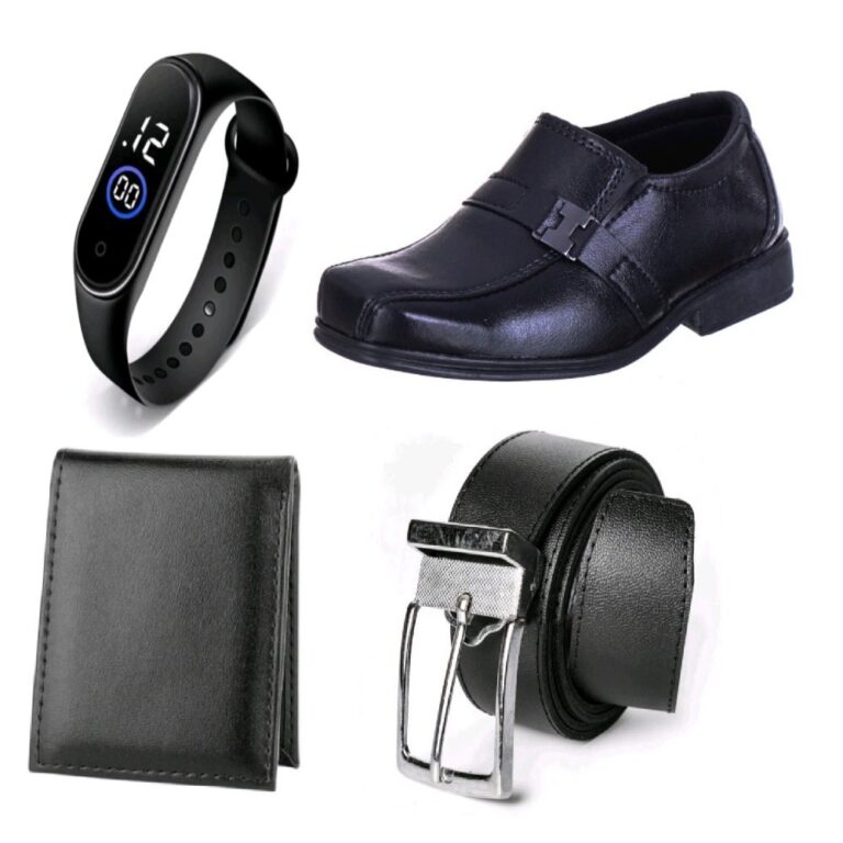 Kit 1 Par De Sapato Social Infantil Masculino + Re