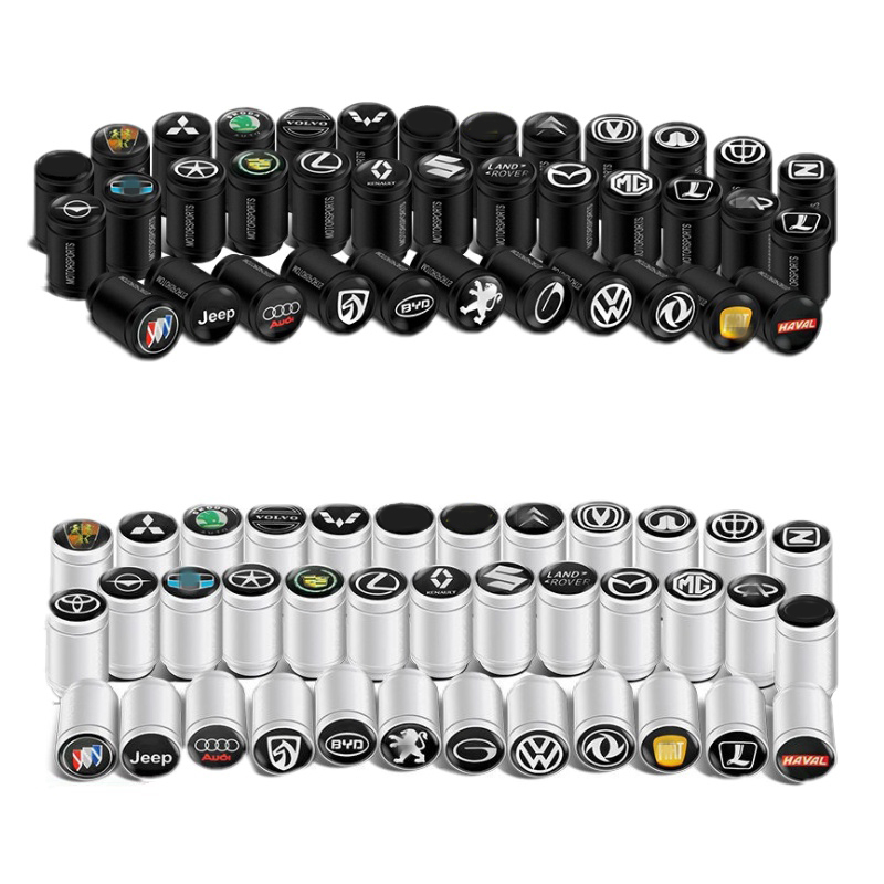 Conjunto De 4 Peças Tampa De Proteção De Válvula De Pneus material De Liga De Alumínio À Prova Dágua