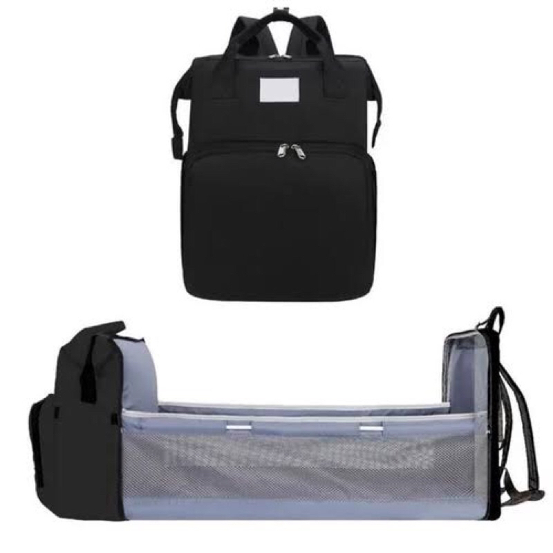 Mochila Bolsa Maternidade Multifuncional Vira Berço Portátil Impermeável Grande Capacidade Com Troca