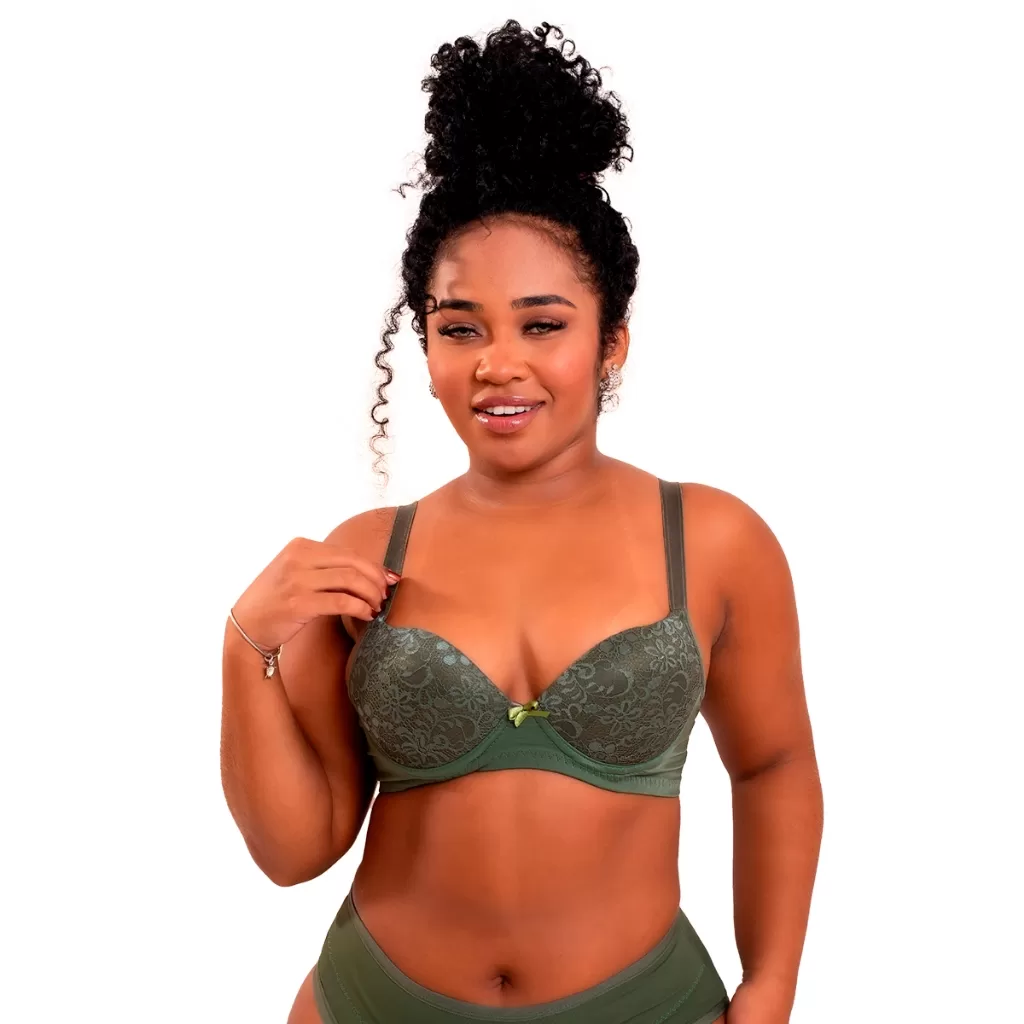 Sutiã Com Bojo Reforçado De Microfibra Sustentação Confortável Empório Da Roupa