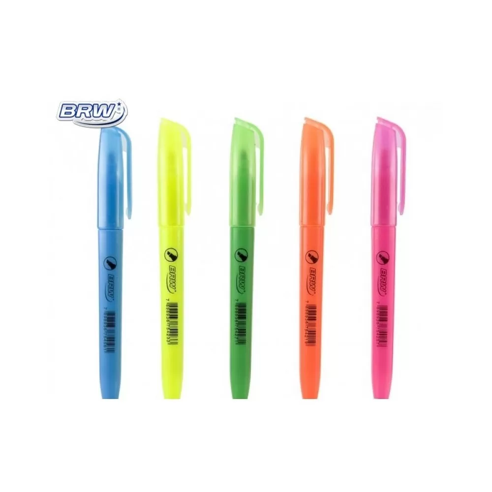 Marca Texto Escolar Fluorescente Brw