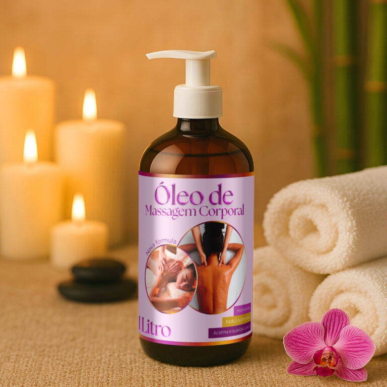 Oleo Para Massagem Corporal Sensual Natural 1 Litr