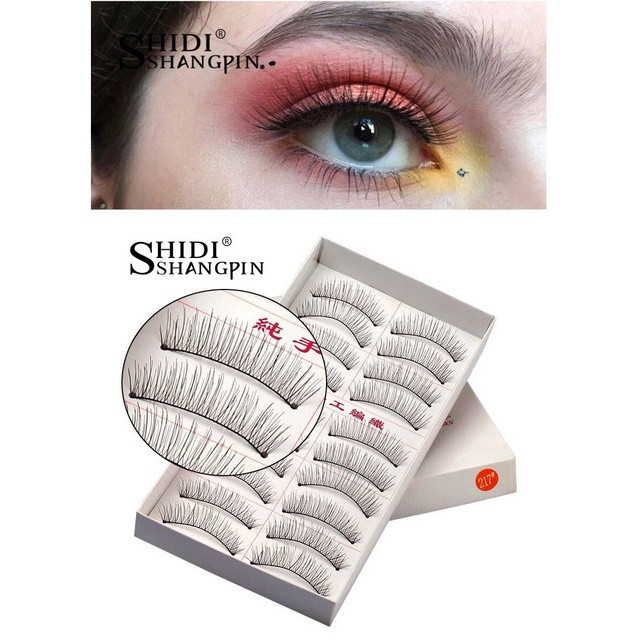 Kit Cilios Natural Base Nylon Muito Macio
