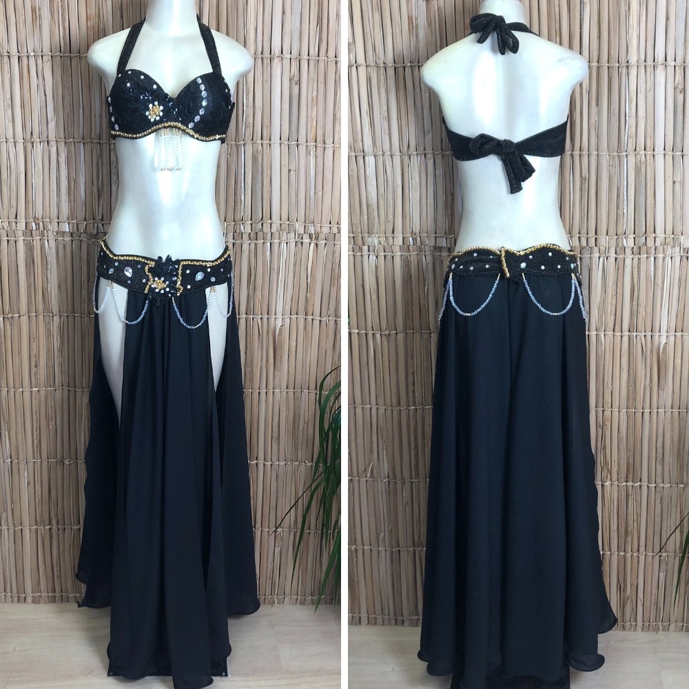 [Liquidação] Dança do Ventre Traje Bordado Completo – Pronta Entrega – TPCL-753