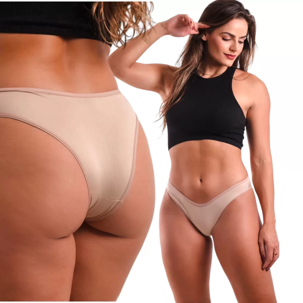 Kit 1 à 3 Calcinha Básica Confortável Tecido Respirável Tanga Barata Dia a Dia Revenda Leve Edumara