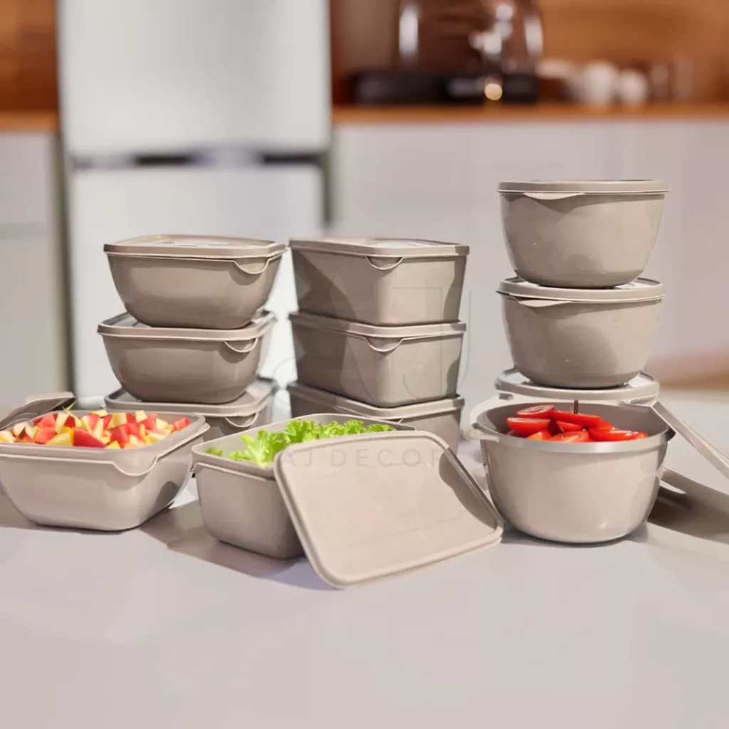 Kit 12 Potes Plásticos Formatos Variados