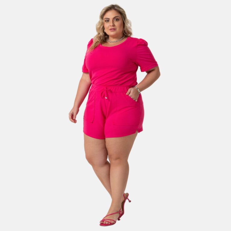 Conjunto de Moletinho Feminino Plus Size Carolina 