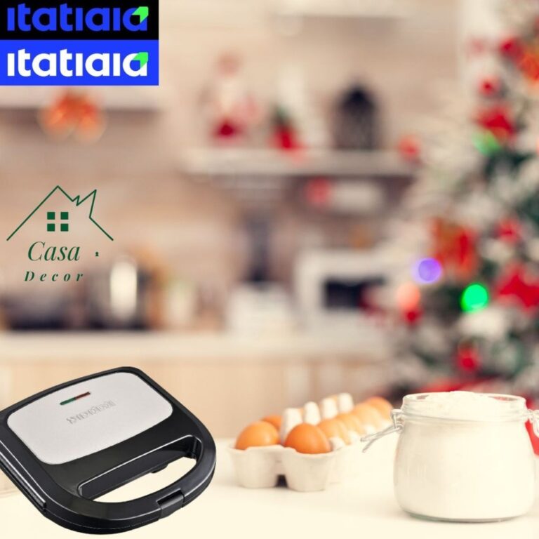 Sanduicheira Antiaderente Elétrica e Grill Inox d