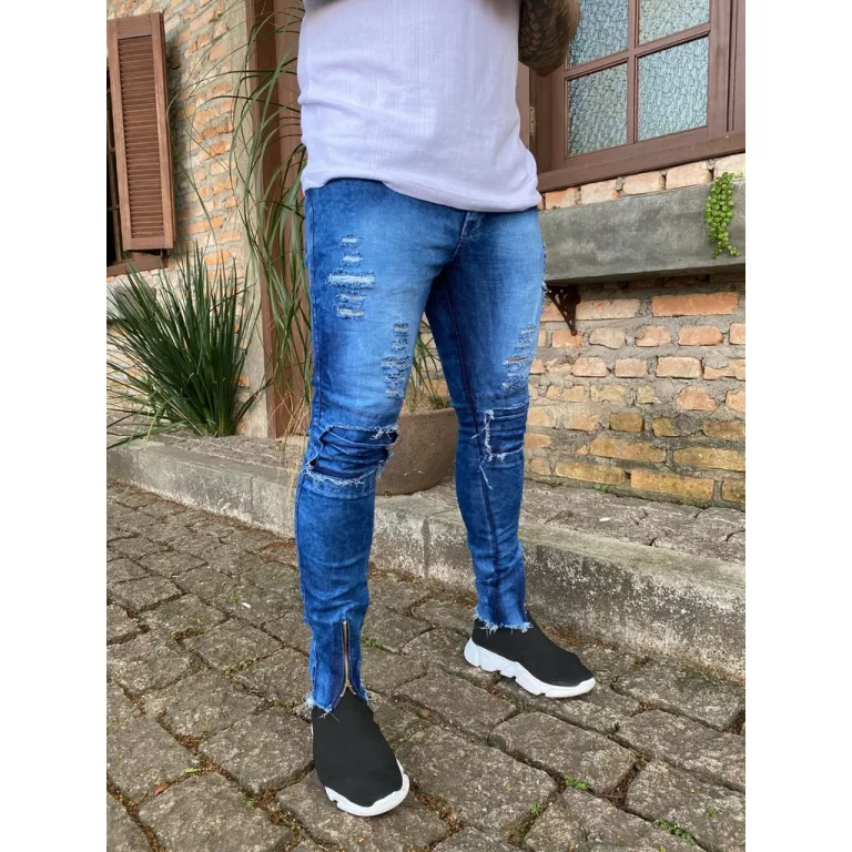 Gstar Calça Jeans Masculina Skinny Com Lycra Dest