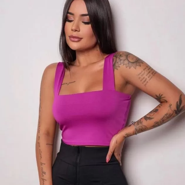 CROPPED 6 EM 1 FORMAS DE USAR ALÇA LARGA SUPLEX N