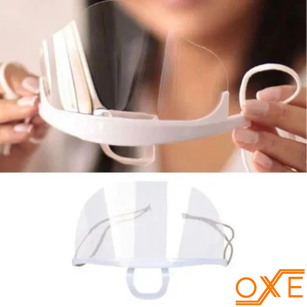10 Máscaras Acrílica Transparente Estética Maquiagem Manicure