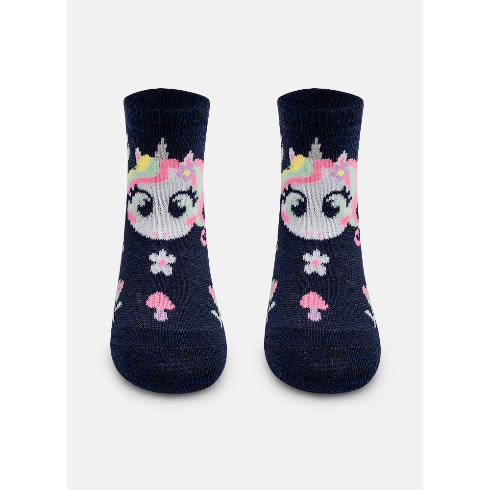 Meia Infantil Soquete Bebê Menina Unicórnio Encantado – Puket