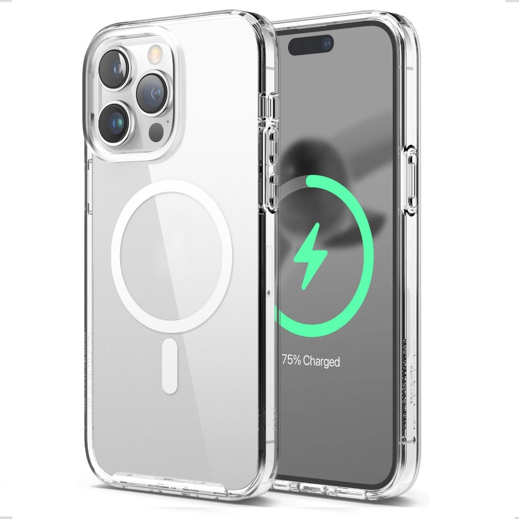 Capa Capinha Magsafe Transparente Compatível iPhone 11 12 13 14 15 16 Pro Max