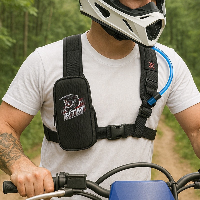 Chest Bag Motocross Prática C/ Alça Ajustável Estilo Moderno Resistente