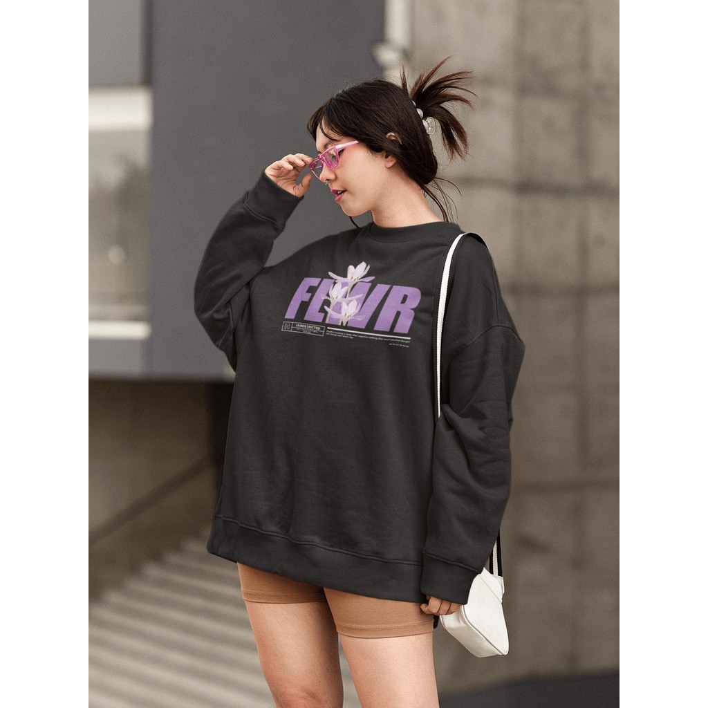 Moletom Blusa de Frio Básico Urbano Feminino Estampado Gola Redonda Confortável 100% Algodão.