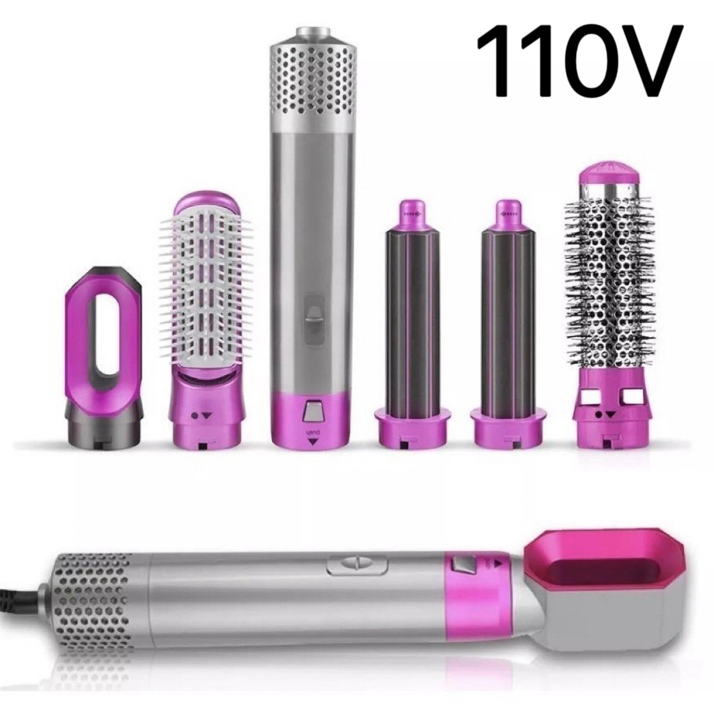 Escova 5 em 1 Secador, Pente, Modelador, Aumenta volume Profissional 110V Su