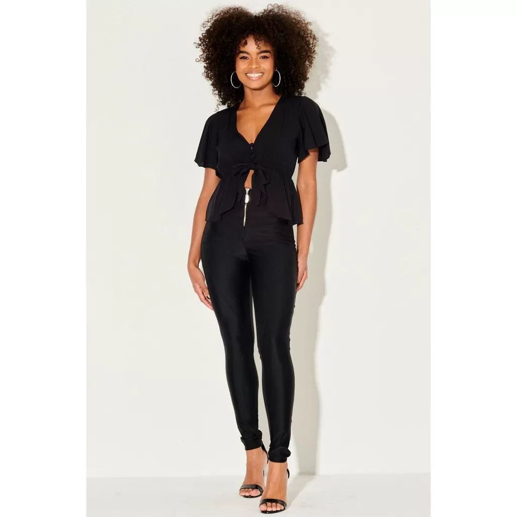 Calça Feminina Up Glam Lisa Planet Girls Preto