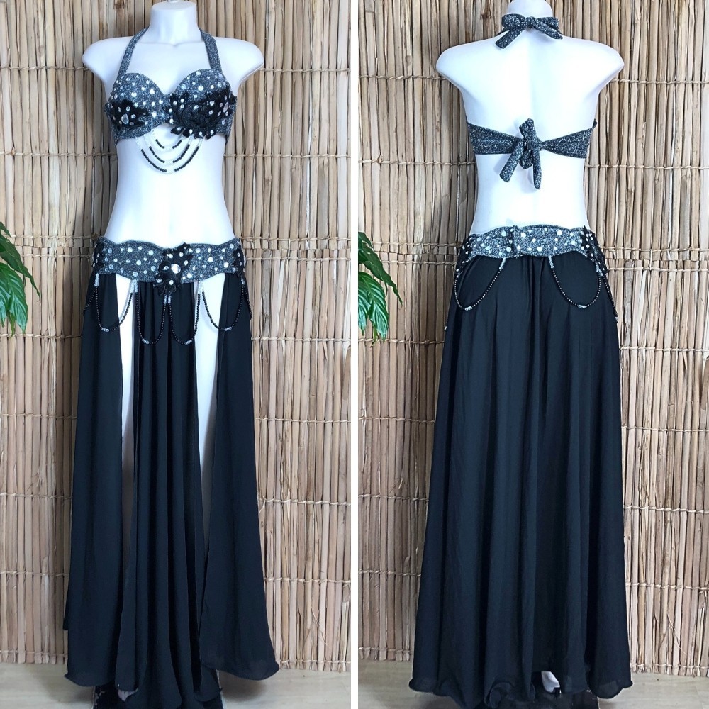 [Liquidação] Dança do Ventre Traje Bordado Completo – Pronta Entrega – TPCL-739