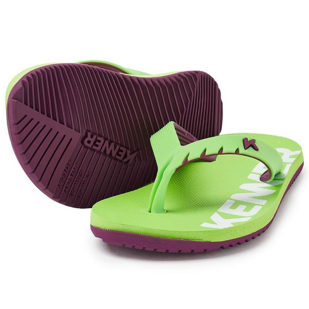 Chinelo Infantil Kenner Red Kids – Verde e Roxo