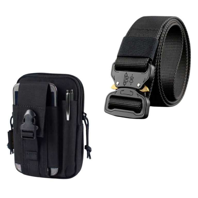 Kit de Pochete Tático Militares e Cinto Largo Eng